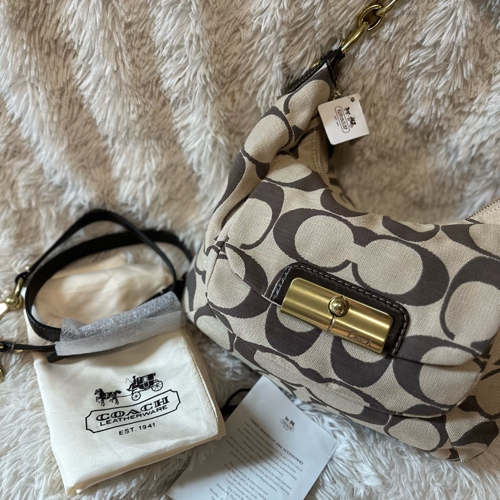 🎁Perfect Gift🎁 NWT! Trenfing Coach Y2K C’s jacquard monogram 2 ways style